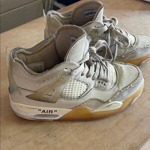 Nike Air Jordan 4 Retro Off-White Sail sneakers Size 4Y